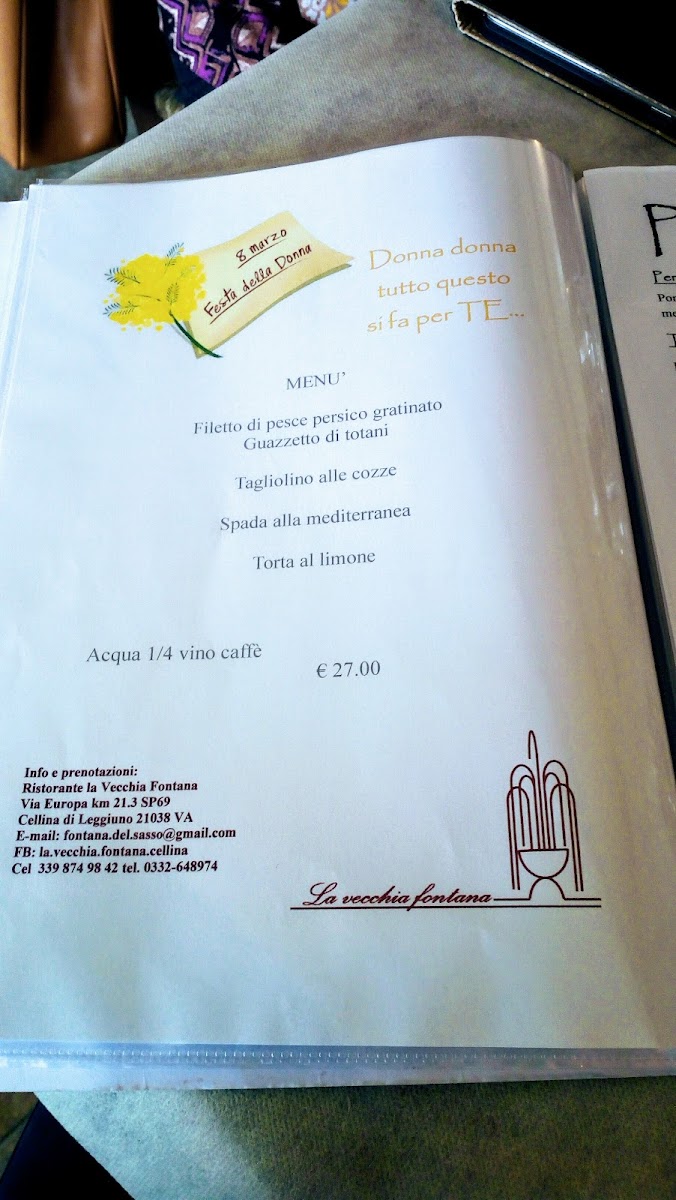 Menu Ristorante La Vecchia Fontana Leggiuno-7